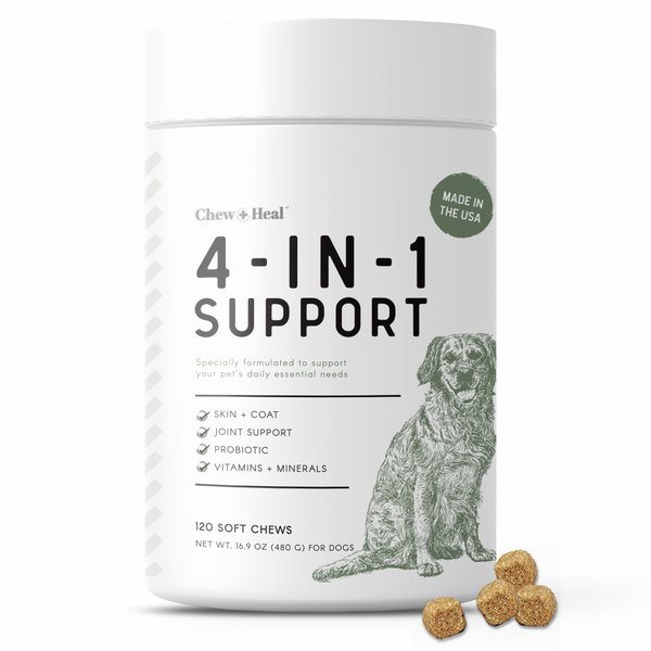 Chew + Heal 4-In-1 Support - 120 Chews CH-4-IN-1-SUPPORT-120